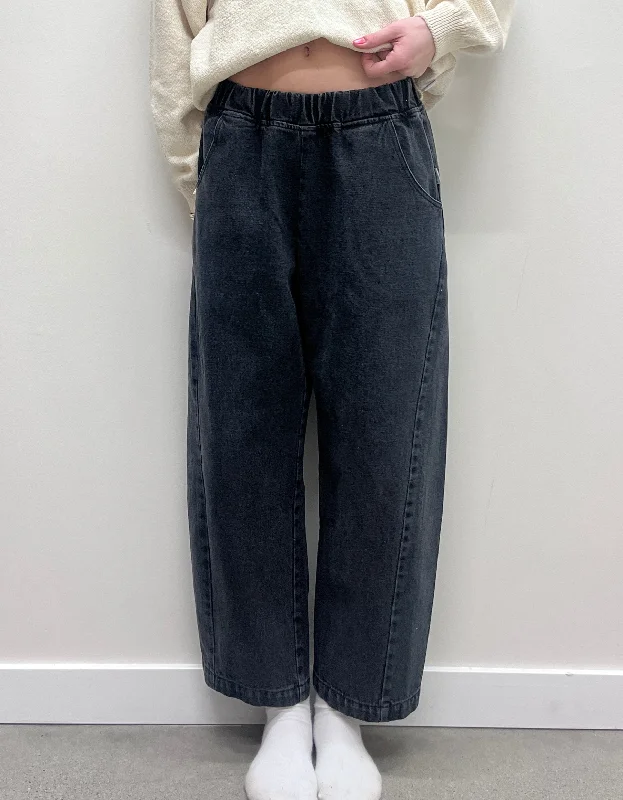 Arc Pant in Black Denim Formal Stretch Pants