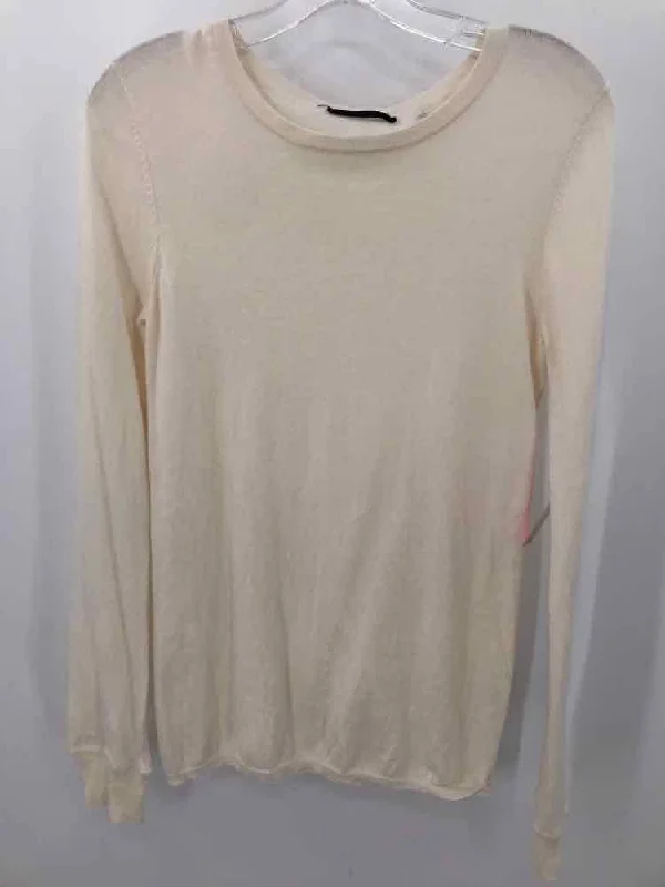 Pre-Owned Brazeau Tricot Ivory Size 3 Crewneck Sweater Iron Safe Non-Iron Wrinkle Free Pre-Owned Brazeau Tricot Ivory Size 3 Crewneck Sweater Iron Safe Non-Iron Wrinkle Free