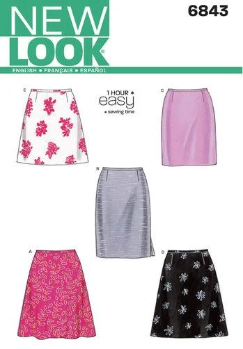 Newlook Pattern 6843 Misses Skirts lace skirt romantic