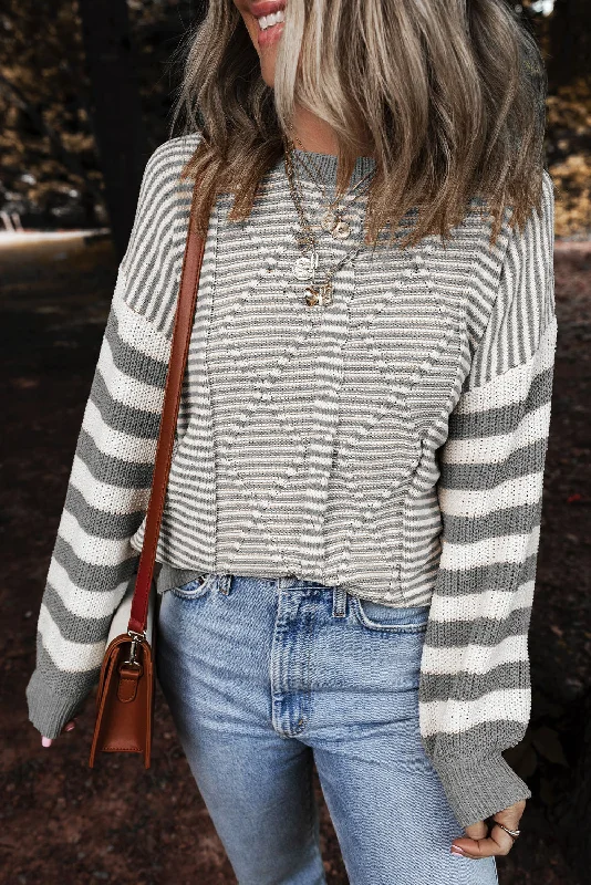 Drop Shoulder Sweater Hooded Caped Shawl Collar