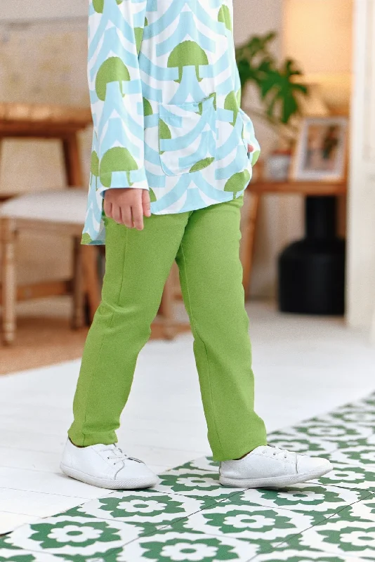 The Perfect Slim Fit Pants - Lime Green Casual Wide Pants