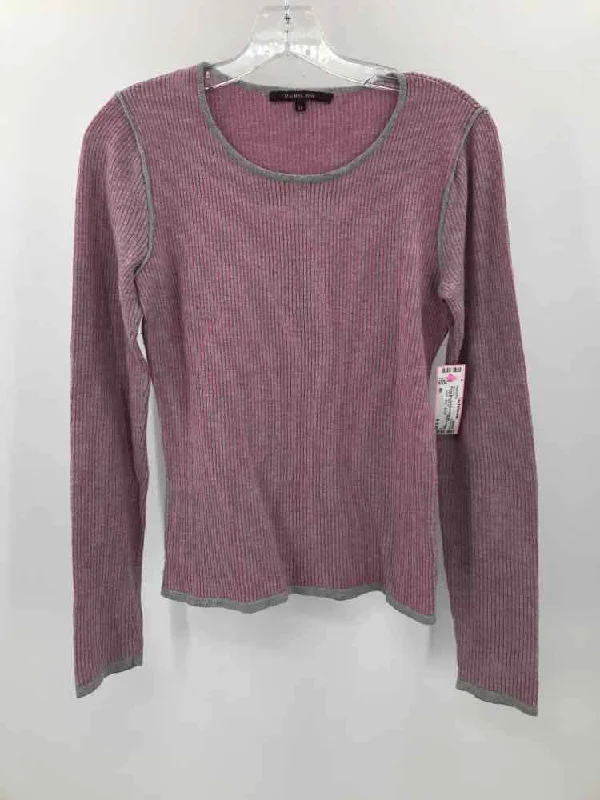 Pre-Owned Rachel Roy Pink Size XS Stripe Sweater Print Jacquard Patchwork