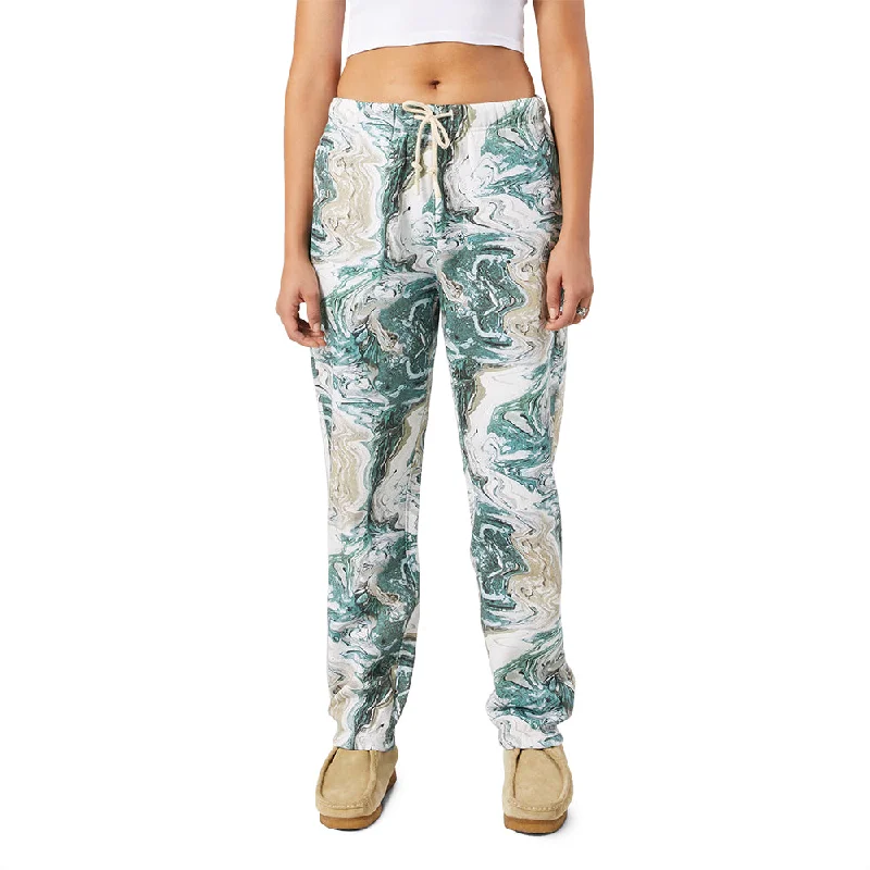 HUF SWIRL FLEECE PANT // OLIVE Relaxed Lounge Trousers