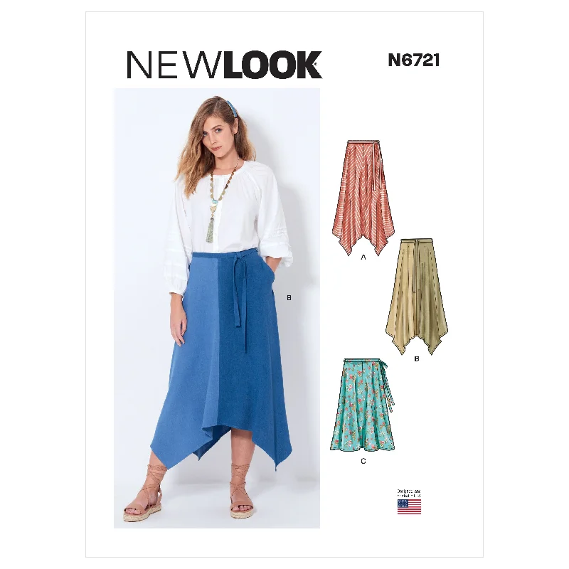 Newlook Pattern 6721 Misses' Skirts modal blend skirt