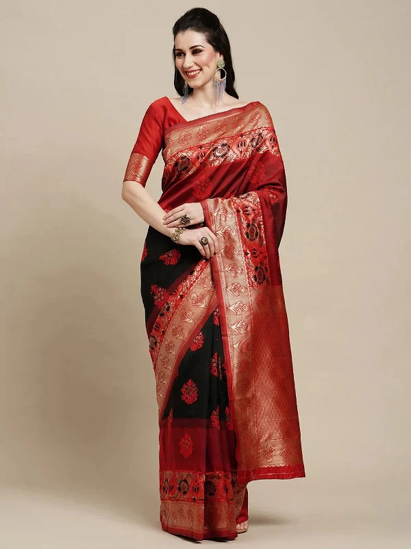 Saree Mall Women's Blend Black Woven Design Designer Saree With Blouse Piece-DRVRDX279F Oversized Silk Blouse Saree Mall Women's Blend Black Woven Design Designer Saree With Blouse Piece-DRVRDX279F Oversized Silk Blouse