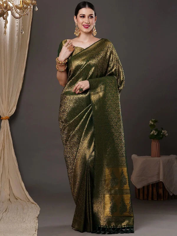 Saree Mall Women's Blend Green Woven Design Designer Saree With Blouse Piece-15ALEKHA1503 Embroidered Floral Blouse Saree Mall Women's Blend Green Woven Design Designer Saree With Blouse Piece-15ALEKHA1503 Embroidered Floral Blouse