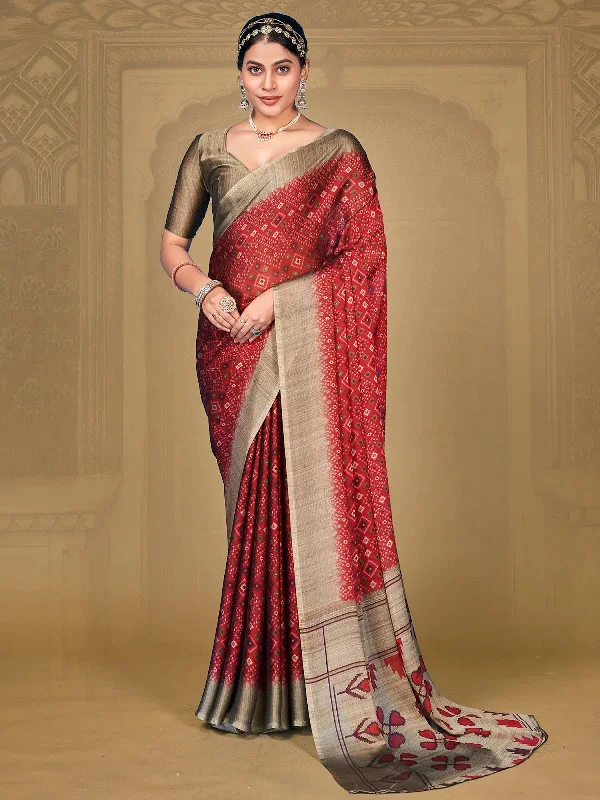 Saree Mall Women's Chiffon Maroon Printed Designer Saree With Blouse Piece-VICTORIA2007 Cotton Casual Blouse Saree Mall Women's Chiffon Maroon Printed Designer Saree With Blouse Piece-VICTORIA2007 Cotton Casual Blouse