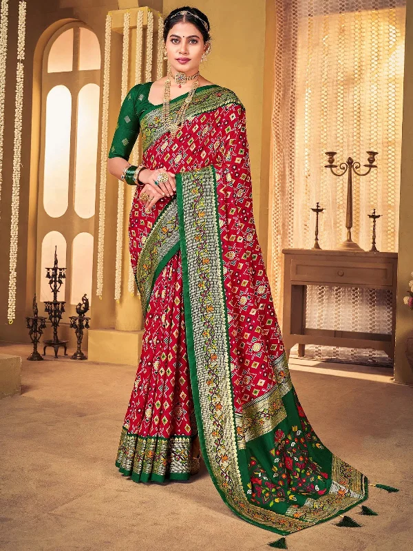 Saree Mall Women's Blend Pink Woven Design Designer Saree With Blouse Piece-SMNGLM1007 Ruffled Neck Blouse Saree Mall Women's Blend Pink Woven Design Designer Saree With Blouse Piece-SMNGLM1007 Ruffled Neck Blouse