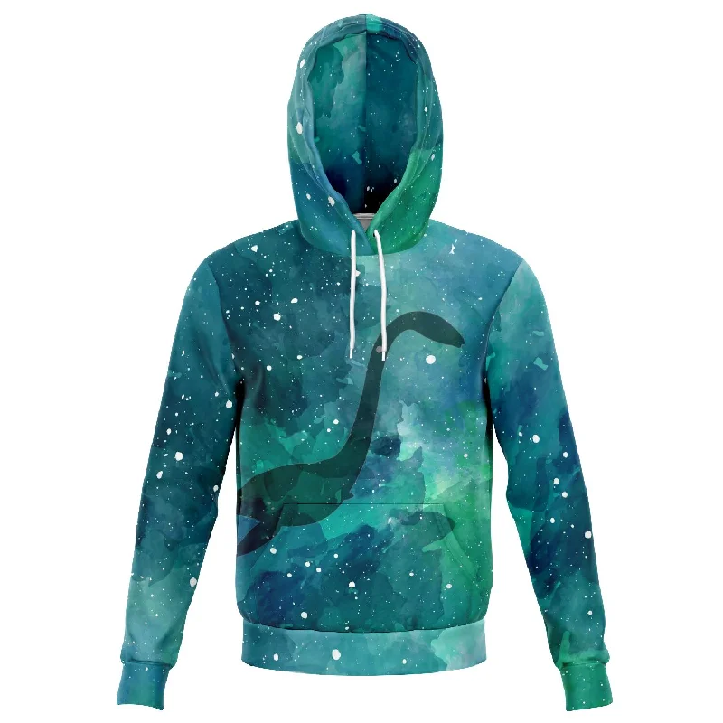 Dinosaur Hoodie - Watercolor Plesiosaur Hoodie with Elastic Waist Stretchable Comfortable Dinosaur Hoodie - Watercolor Plesiosaur Hoodie with Elastic Waist Stretchable Comfortable