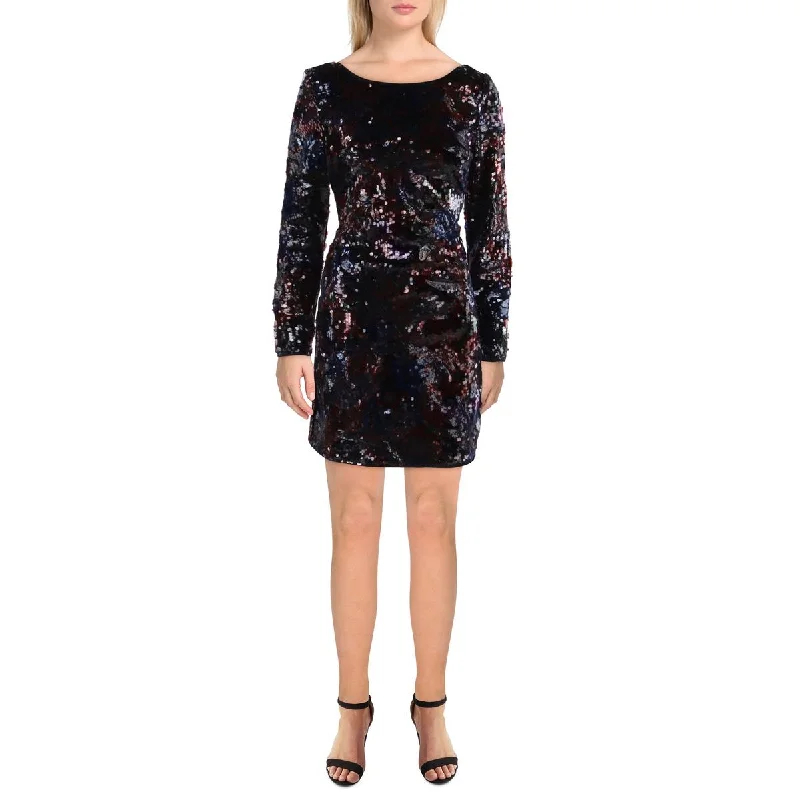 Marciano Womens Sequined Above Knee Cocktail And Party Dress Tunics Versatile stylish Marciano Womens Sequined Above Knee Cocktail And Party Dress Tunics Versatile stylish