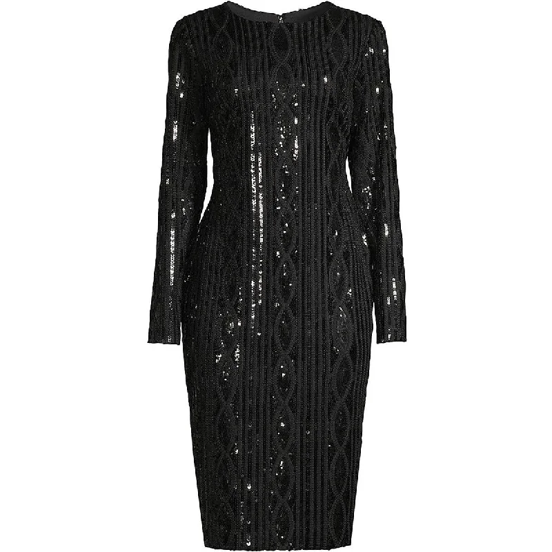 Donna Karan Womens Sequined Knee-Length Cocktail And Party Dress Tunics Favorite customer Donna Karan Womens Sequined Knee-Length Cocktail And Party Dress Tunics Favorite customer