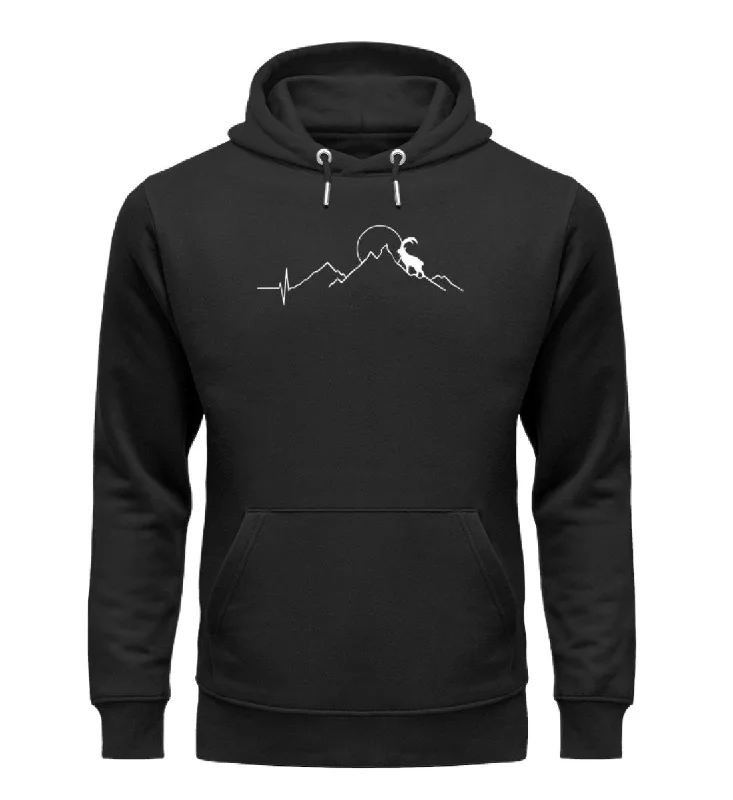 Steinbock und Berg -Unisex Premium Organic Hoodie Hoodie with Tied Waist Feminine Flattering Steinbock und Berg -Unisex Premium Organic Hoodie Hoodie with Tied Waist Feminine Flattering