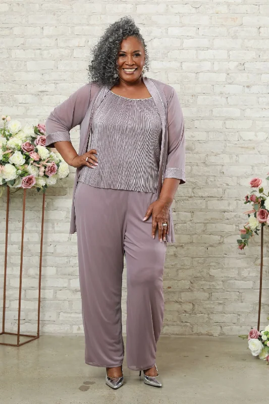 Women's Petite Three-Piece Paneled Sheer Jacket Pant Suit Corduroy Jacket Velvet Jacket Brocade Jacket Women's Petite Three-Piece Paneled Sheer Jacket Pant Suit Corduroy Jacket Velvet Jacket Brocade Jacket